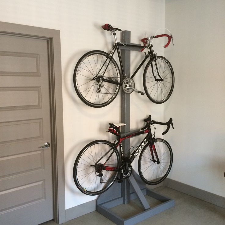 DIY Bicycle Rack Garage
 DIY Bike Rack made from cheap 2x4s