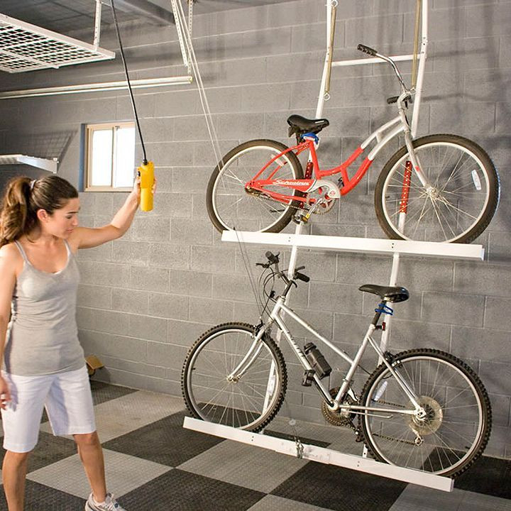 DIY Bicycle Rack Garage
 Image result for what is the best storage for a bike to