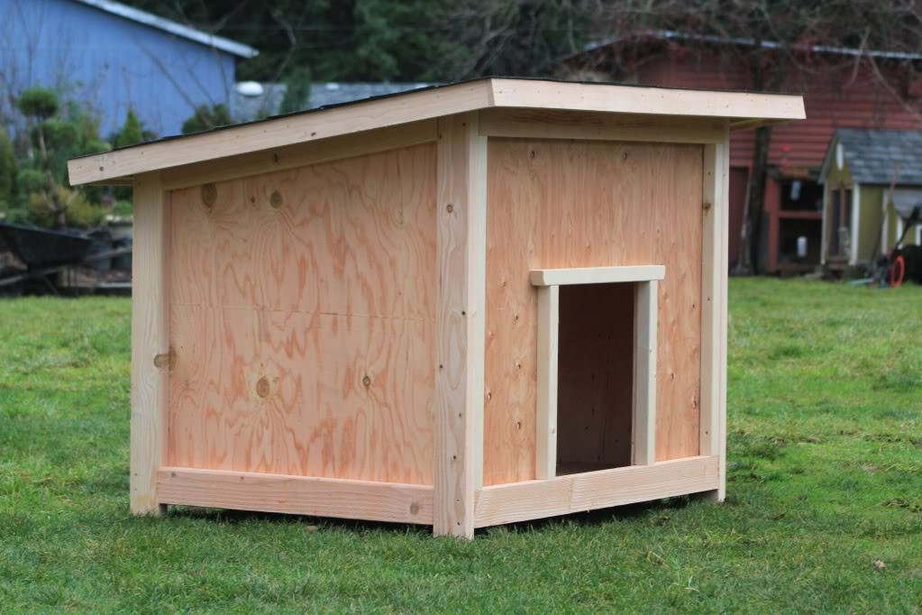 DIY Big Dog House
 Wood Dog House Plans Blueprints PDF DIY Download
