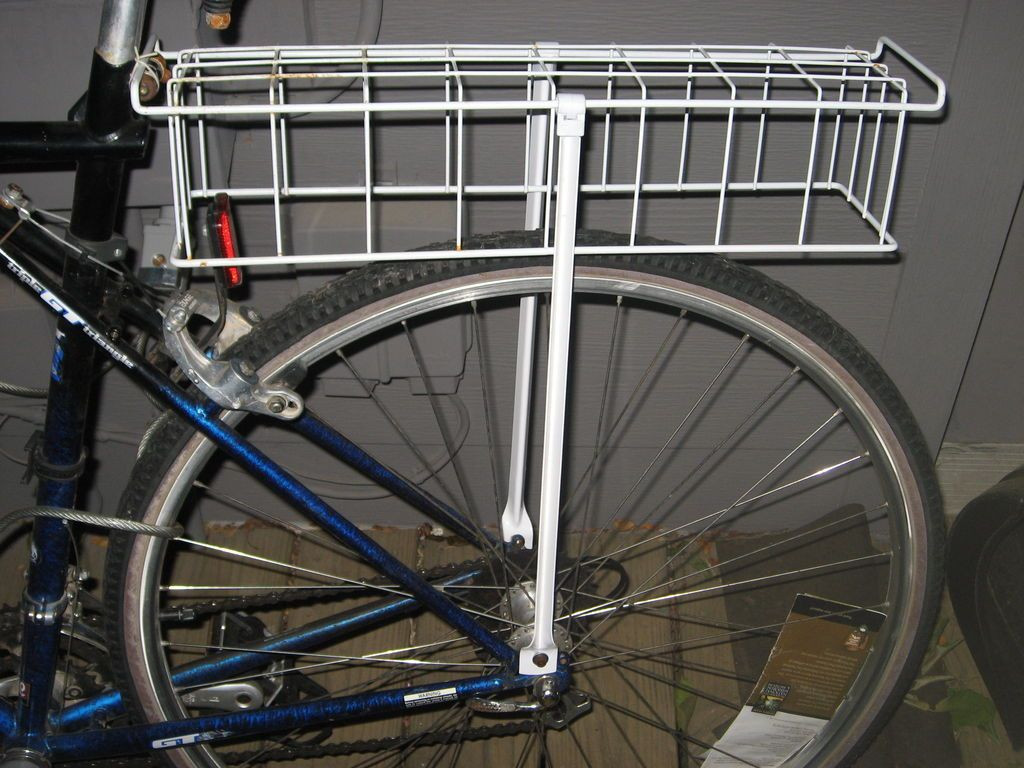 DIY Bike Cargo Rack
 Make a Rear Bike Rack From Scavenged Kitchen Materials