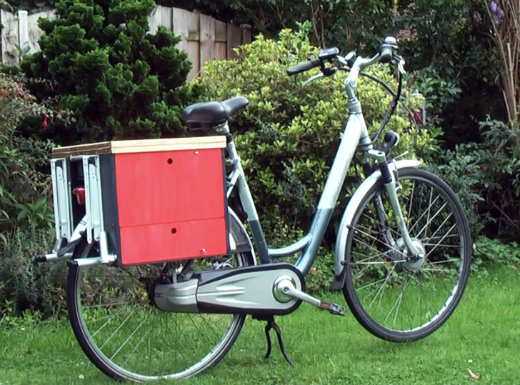 DIY Bike Cargo Rack
 Berto Aussems Awesome DIY Bike Toolbox is a Mobile