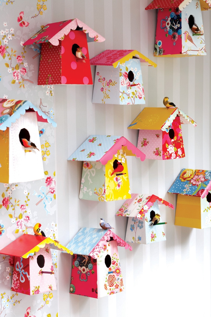 DIY Birdhouses For Kids
 kids decor diy paper birdhouse