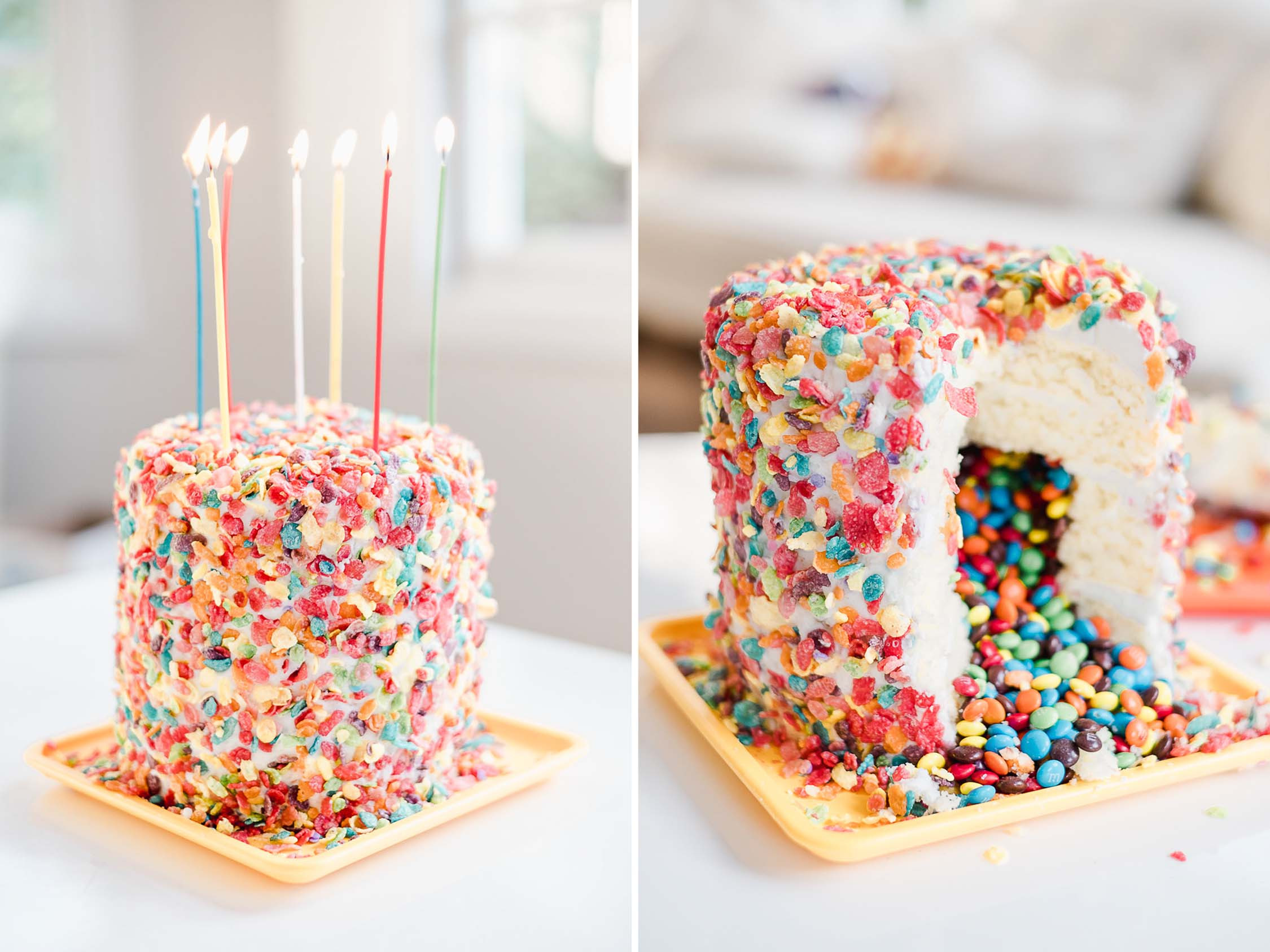 Diy Birthday Cakes
 DIY Candy Surprise Inside Birthday Cake Caroline Tran