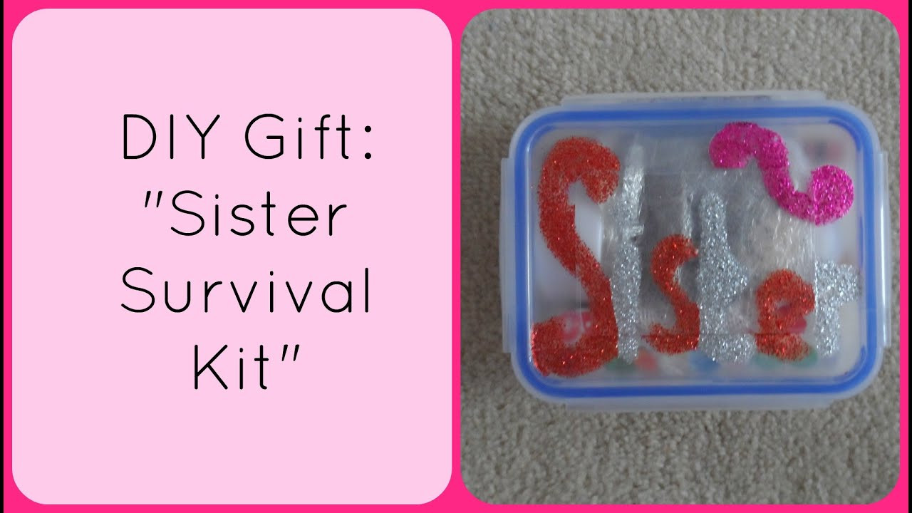 DIY Birthday Gift For Sister
 DIY Christmas Gift "Sister Survival Kit"
