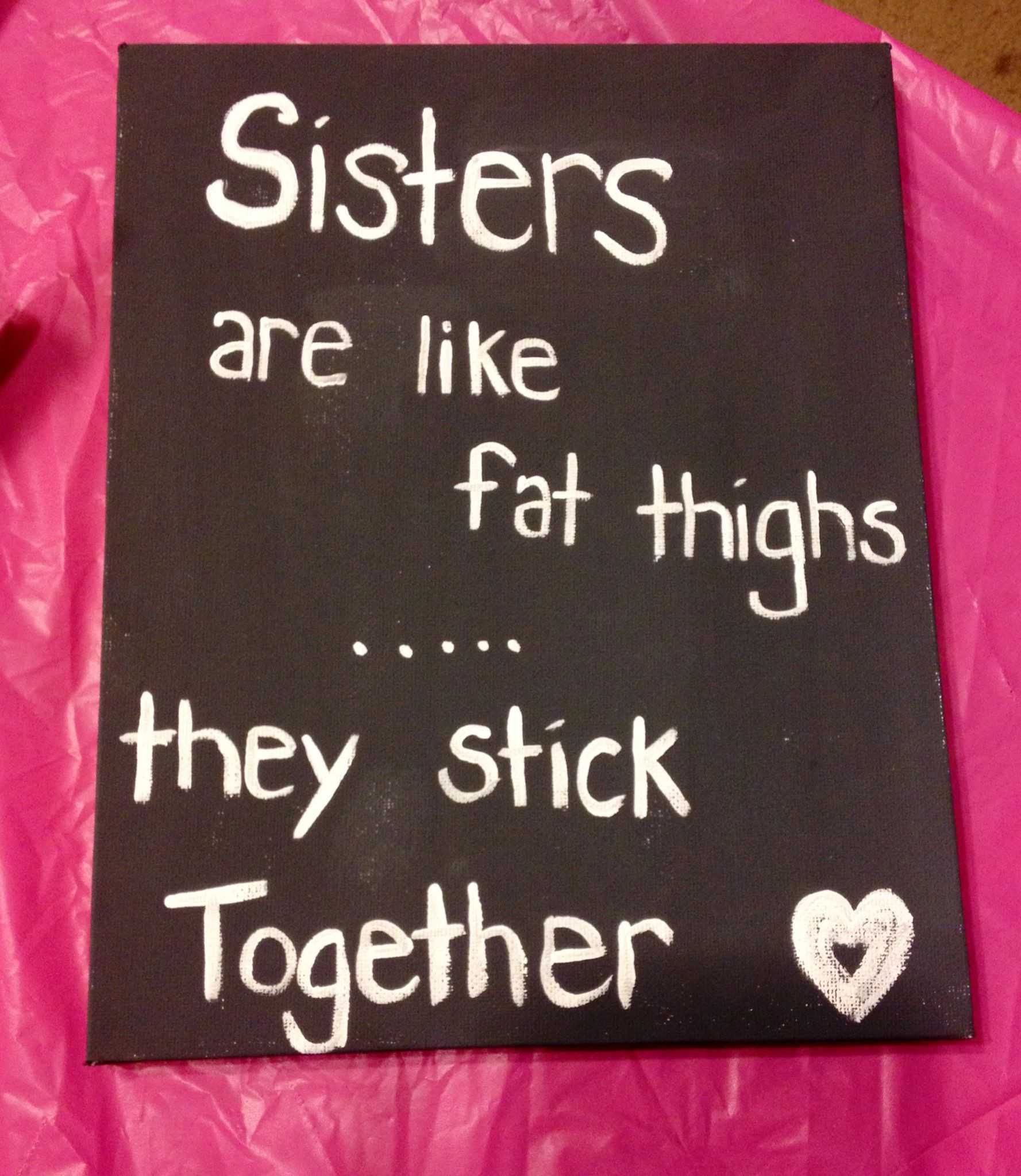 DIY Birthday Gift For Sister
 For my sister Dollar store canvas makes t giving