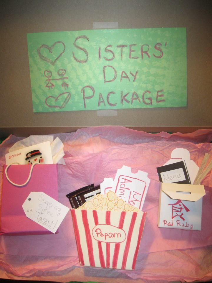 DIY Birthday Gift For Sister
 Homemade "Sisters Day Package" as a Christmas present for