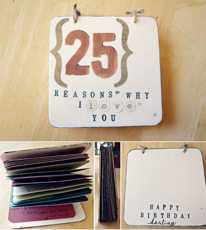 DIY Birthday Gifts For Him
 oh whimsical me DIY Gift for Him 25 Reasons Why I Love You