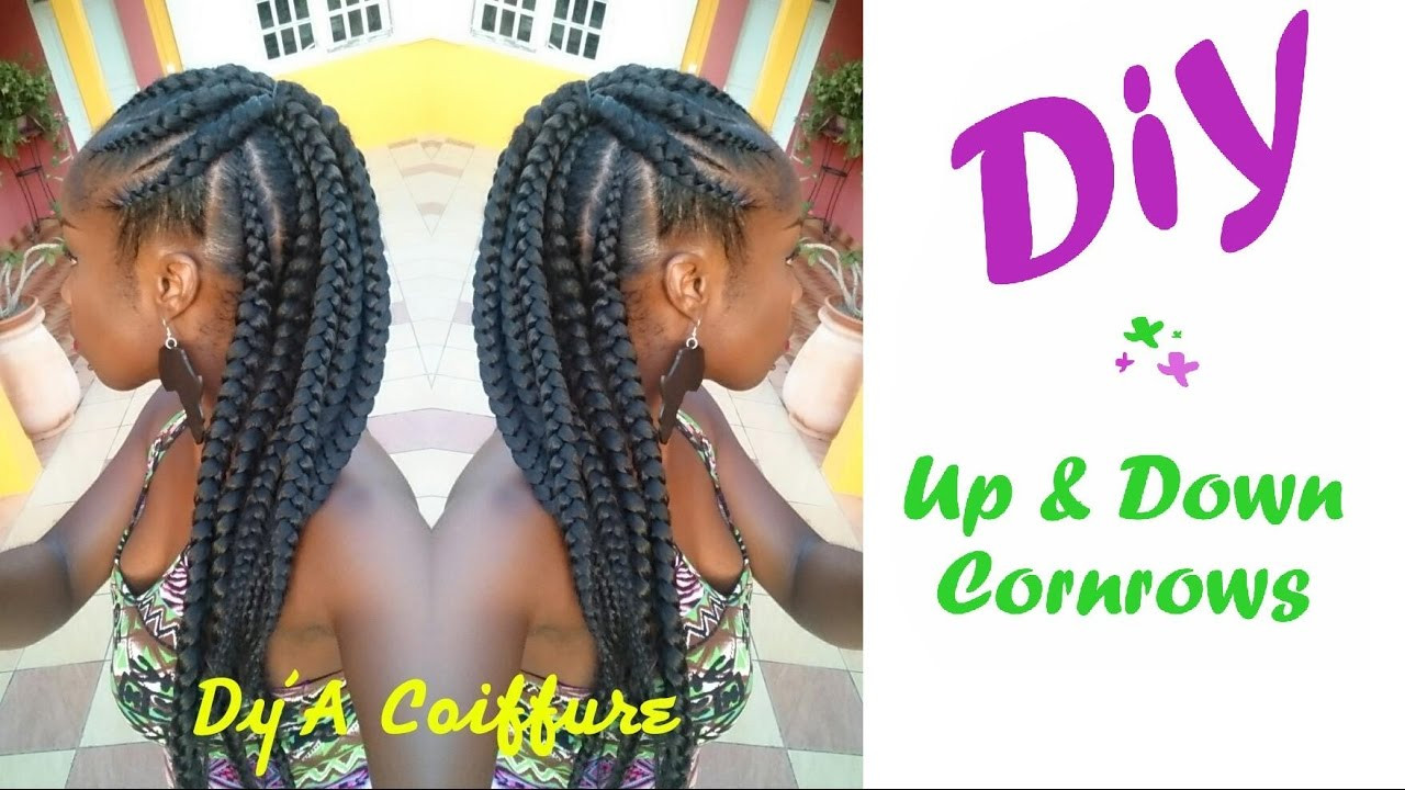 DIY Black Hair Styles
 DIY ★ Up & Down Cornrows By Dy A