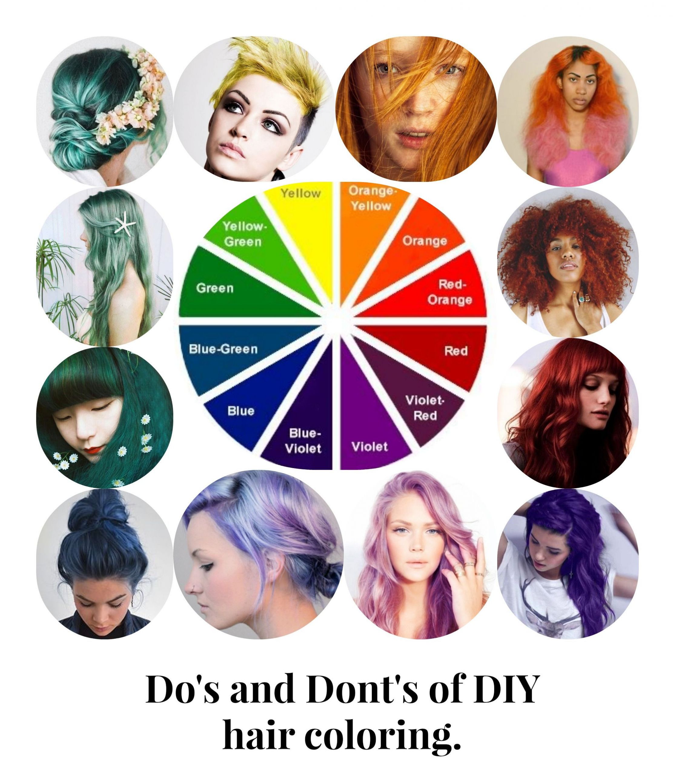 DIY Blue Toner For Orange Hair
 The color wheel applied to hair dye and toner selection