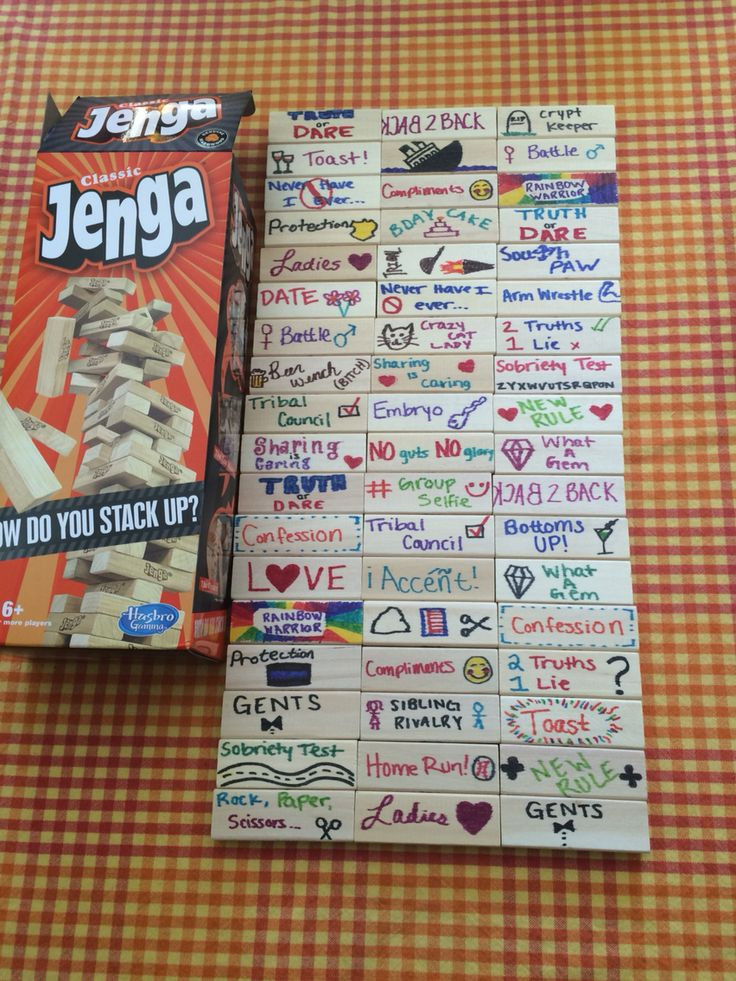 DIY Board Games For Adults
 Made my own adult Jenga … in 2019