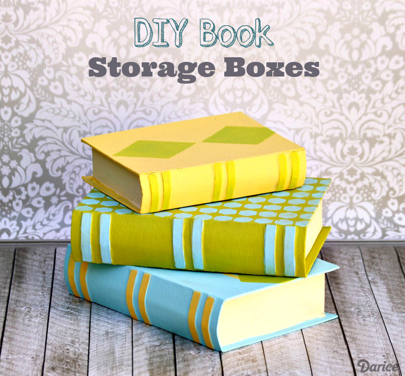 DIY Book Box
 DIY Book Storage Box Organization Idea Darice