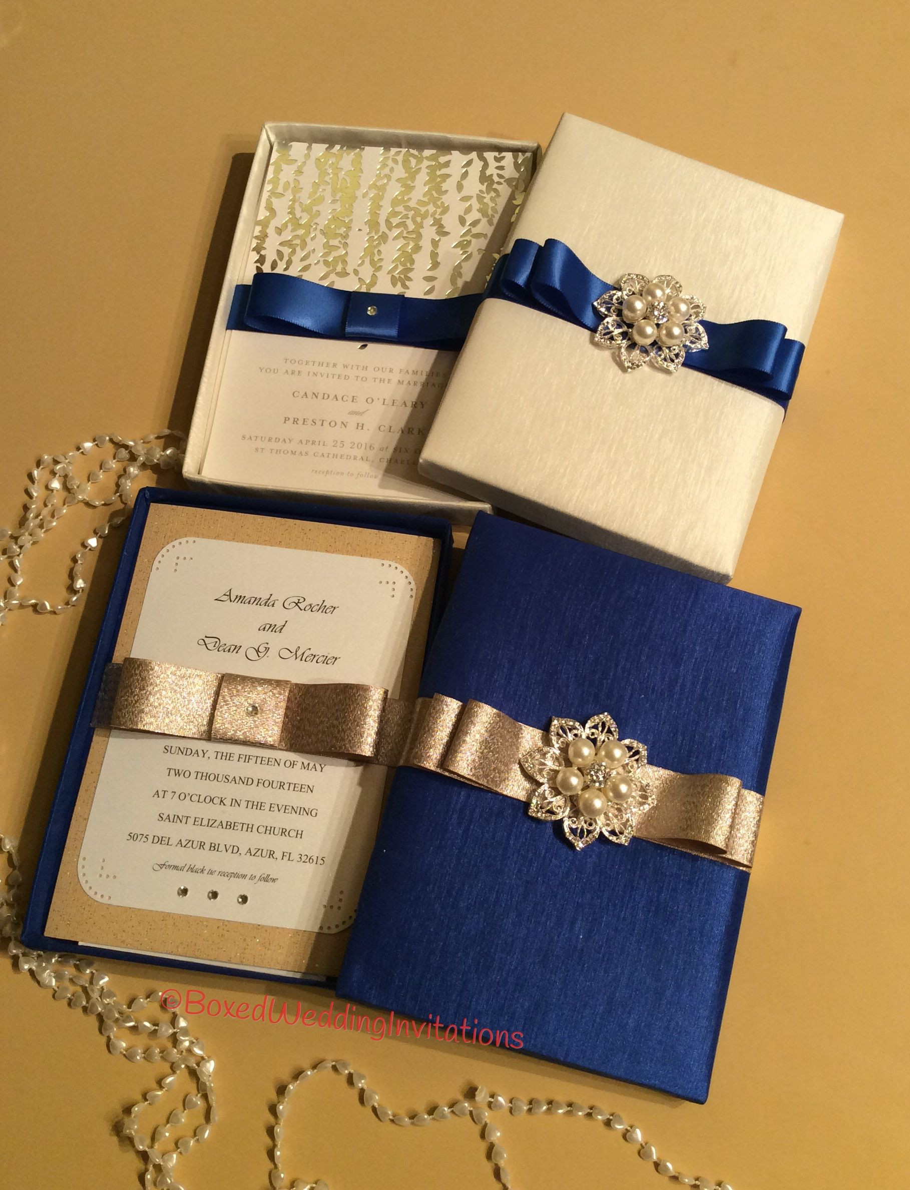 DIY Boxed Wedding Invitations
 Silk Boxed Wedding Invitation