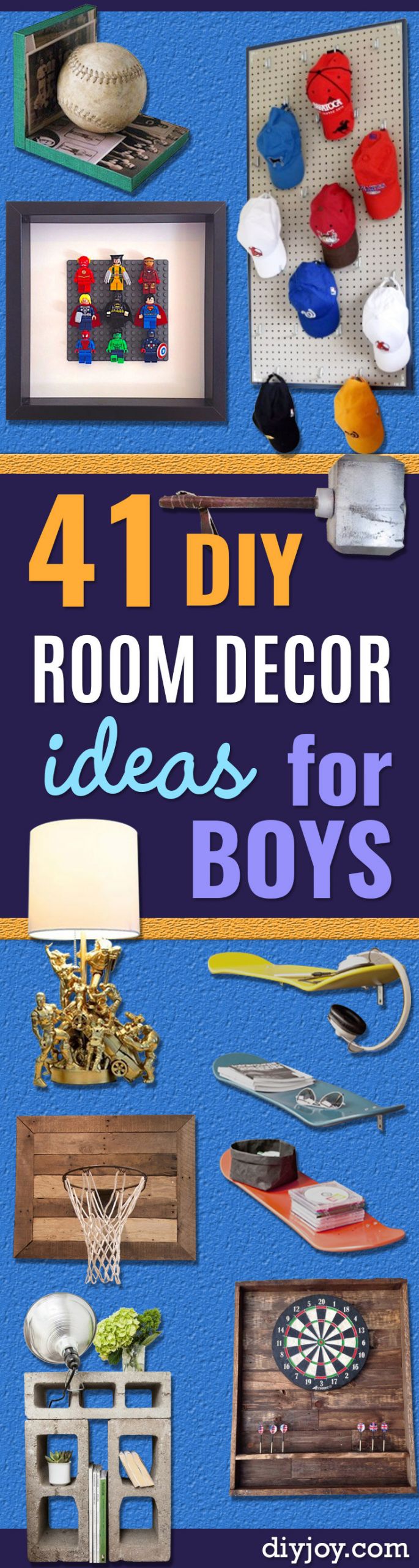 DIY Boys Room Decor
 DIY Room Decor Ideas for Boys 41 Cheap Boy Bedroom Decor