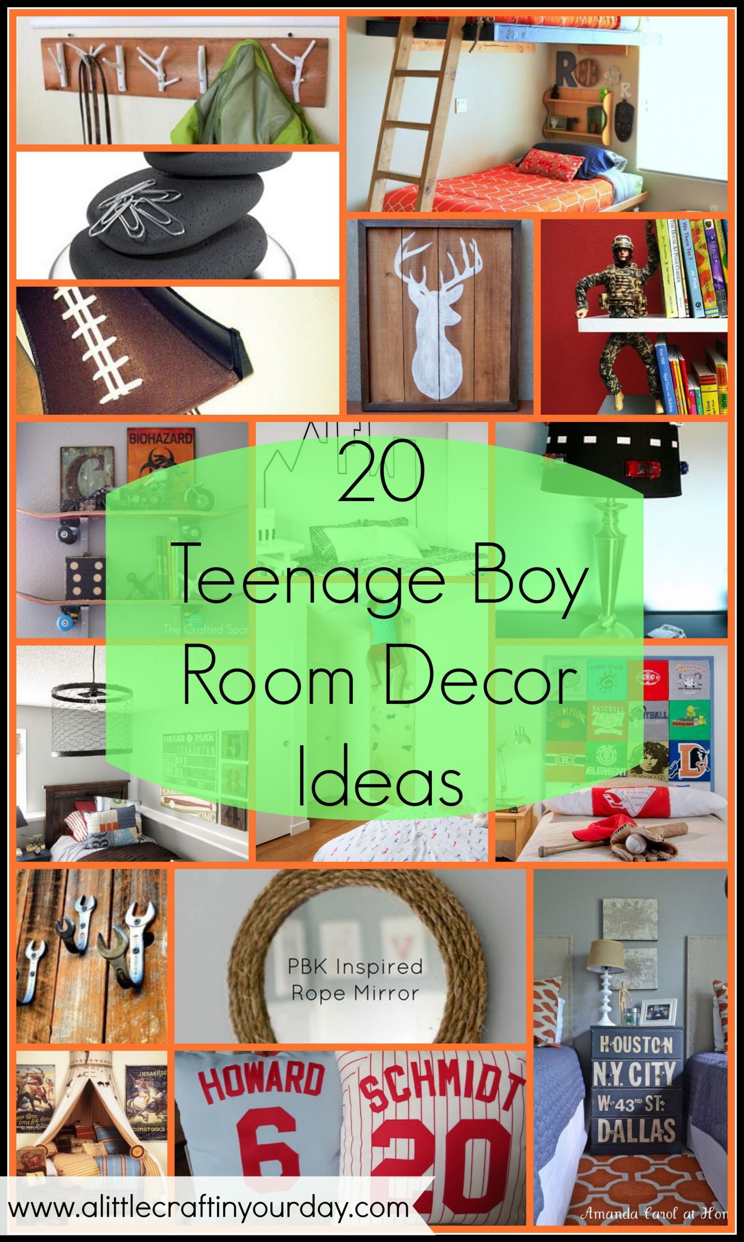 DIY Boys Room Decor
 20 Teenage Boy Room Decor Ideas A Little Craft In Your Day
