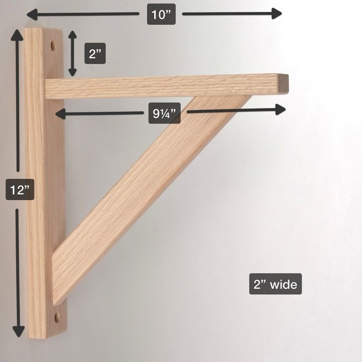 DIY Bracket Shelves
 Straight 10 Wood Shelf Bracket