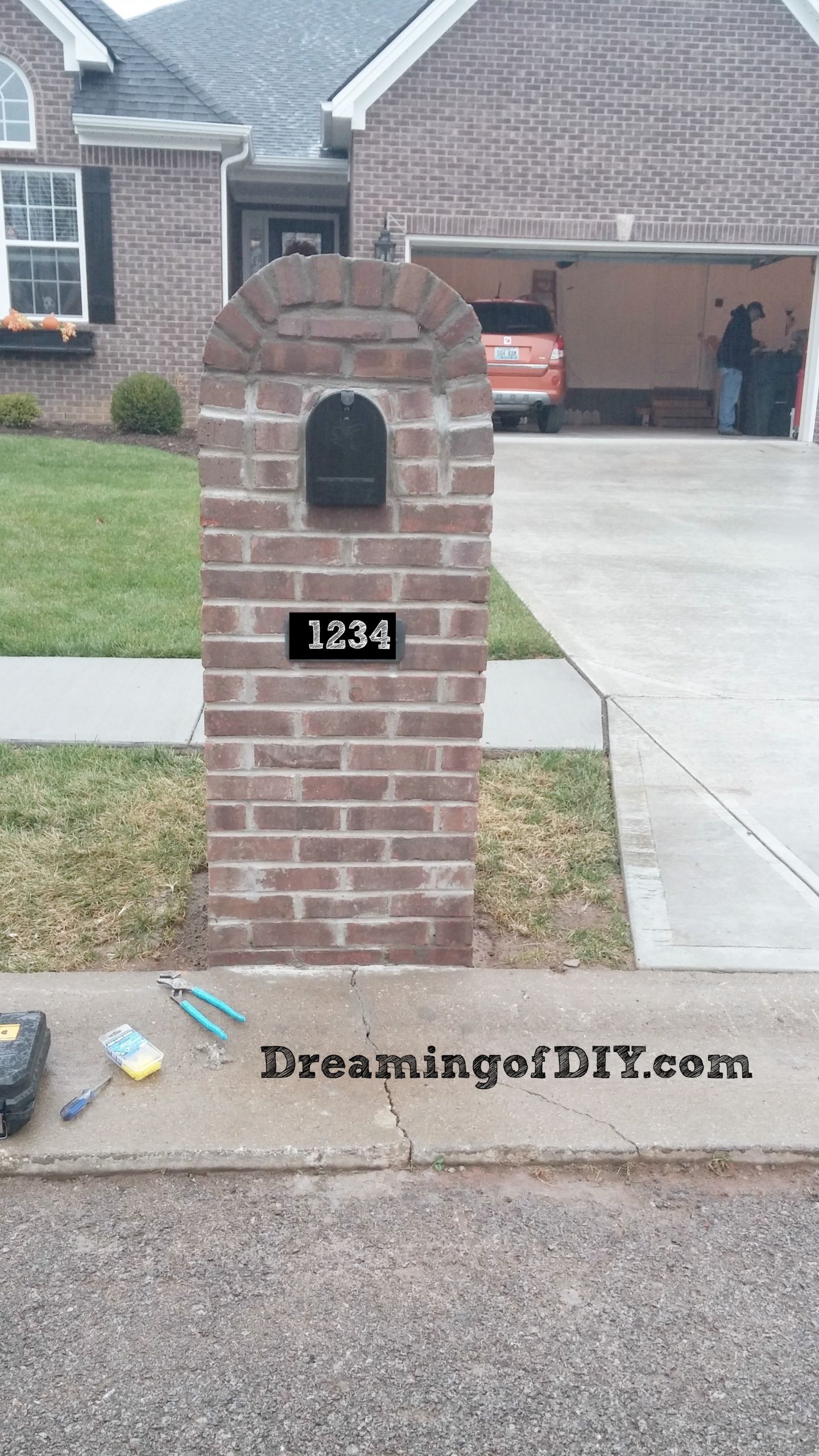 DIY Brick Mailbox
 DIY Brick Mailbox DreamingofDIY