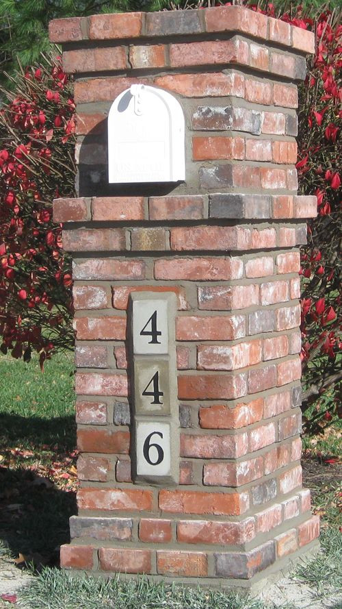 DIY Brick Mailbox
 Quality Mailboxes Mail box Pinterest