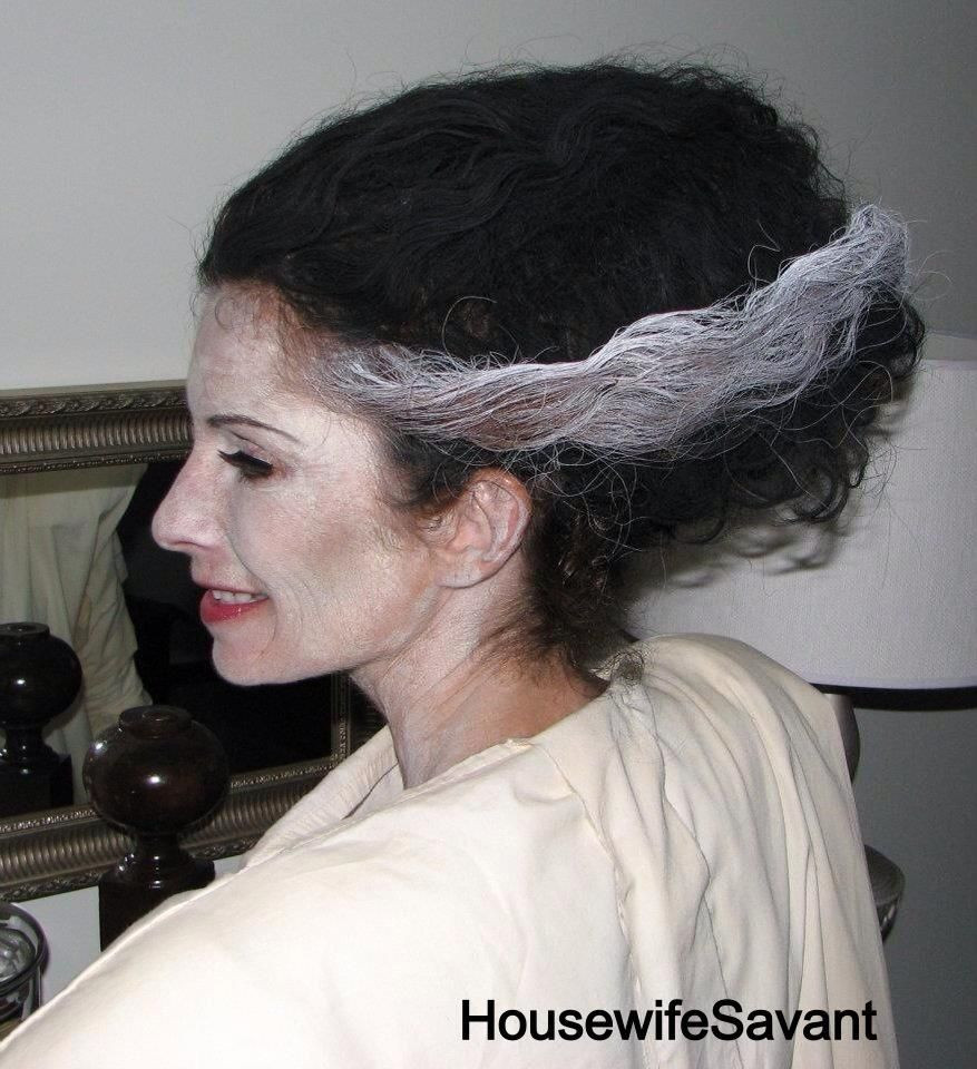DIY Bride Of Frankenstein Hair
 DIY Halloween Hair bride of Frankenstein hair