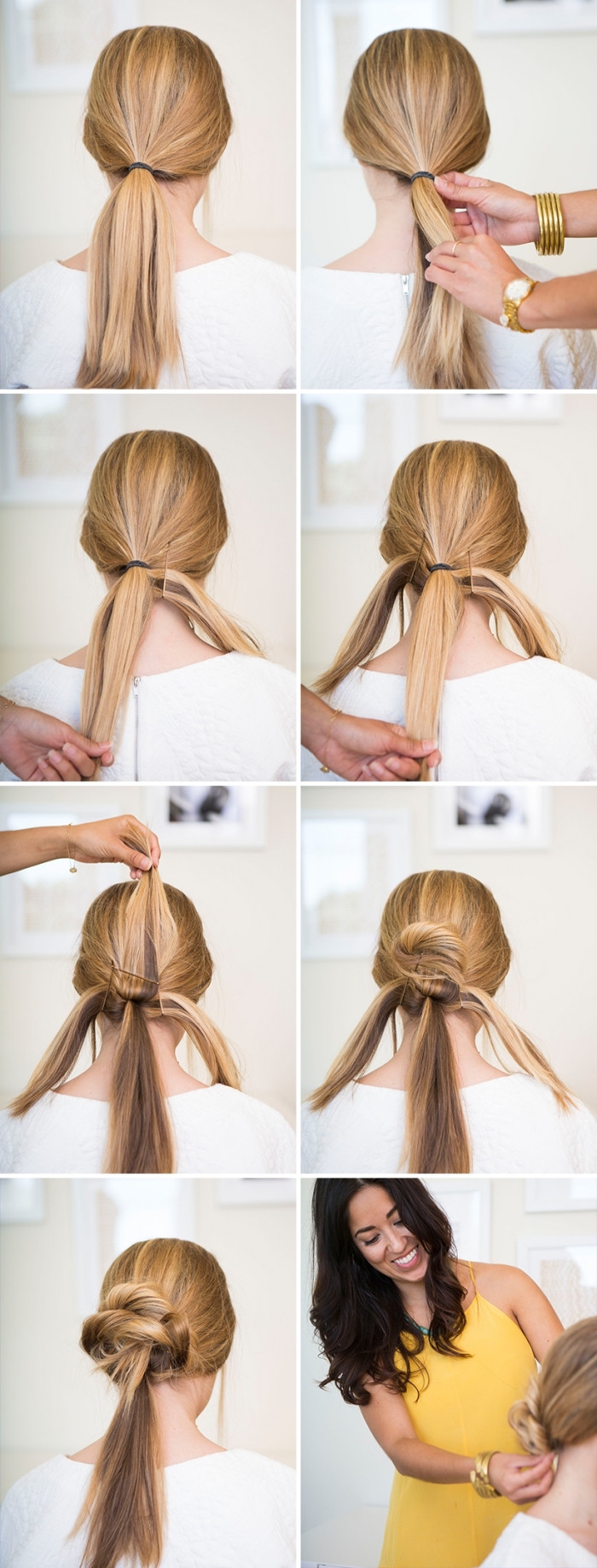 DIY Bun Hairstyle
 1001 ideas for beautiful hairstyles DIY instructions