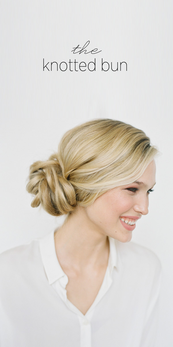 DIY Bun Hairstyle
 DIY Knotted Bun Wedding Hairstyle