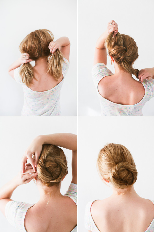 DIY Bun Hairstyle
 DIY Twisted Bun Hair Tutorial