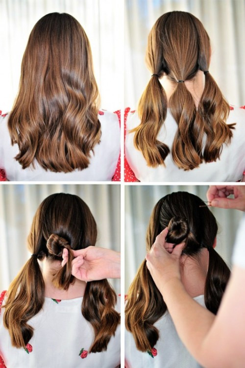 DIY Bun Hairstyle
 Lovely DIY Three Bun Hairstyle Styleoholic