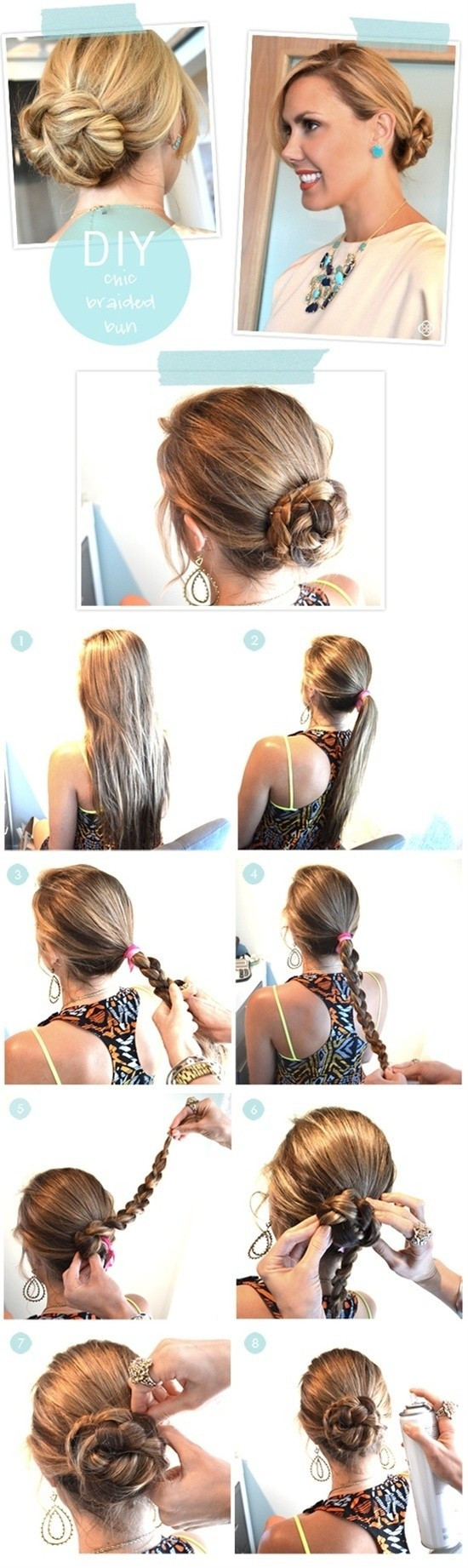 DIY Bun Hairstyle
 Step by Step Hairstyles for Long Hair Long Hairstyles