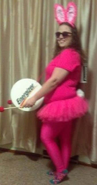 DIY Bunny Costume For Adults
 Cool Homemade Energizer Bunny Halloween Costume
