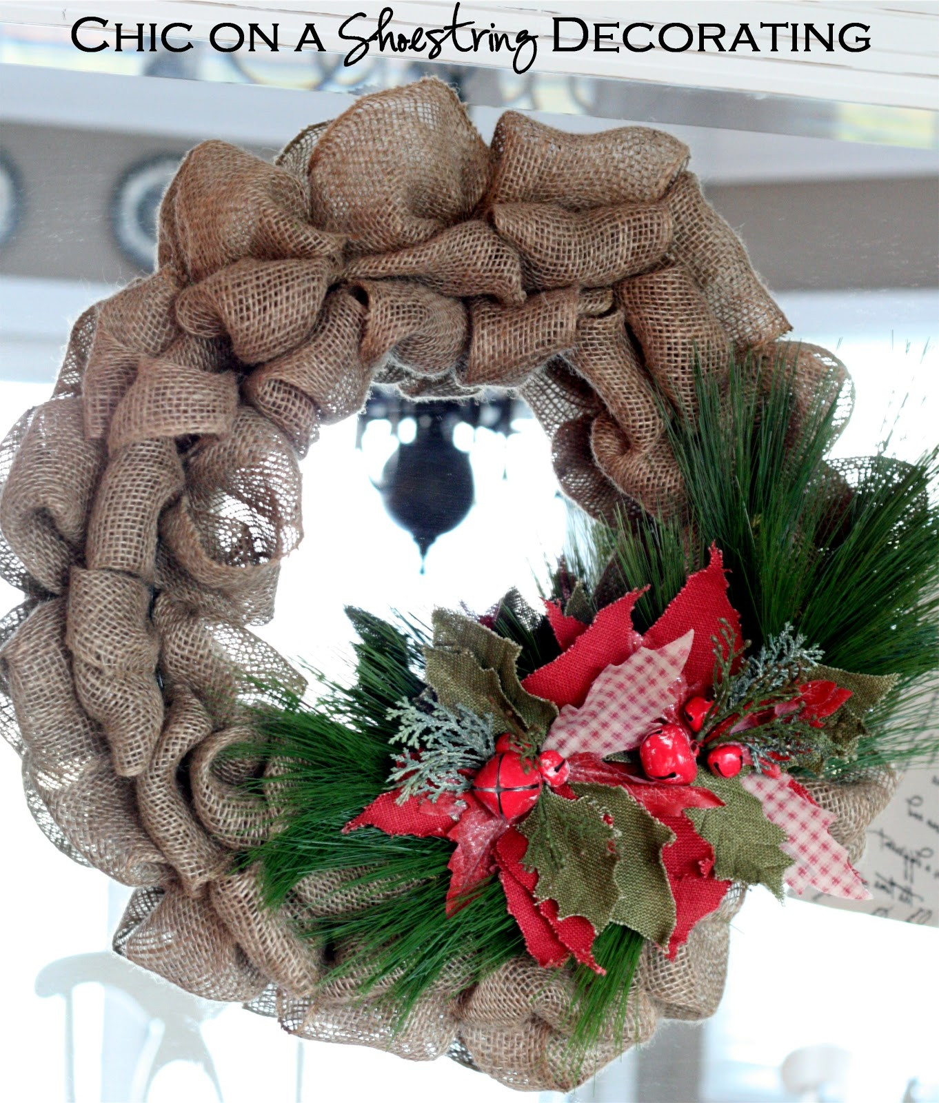 DIY Burlap Christmas Wreaths
 DIY Burlap Christmas Wreath