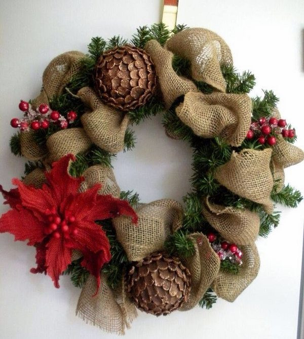 DIY Burlap Christmas Wreaths
 How to make a burlap wreath – ideas tutorials and pictures