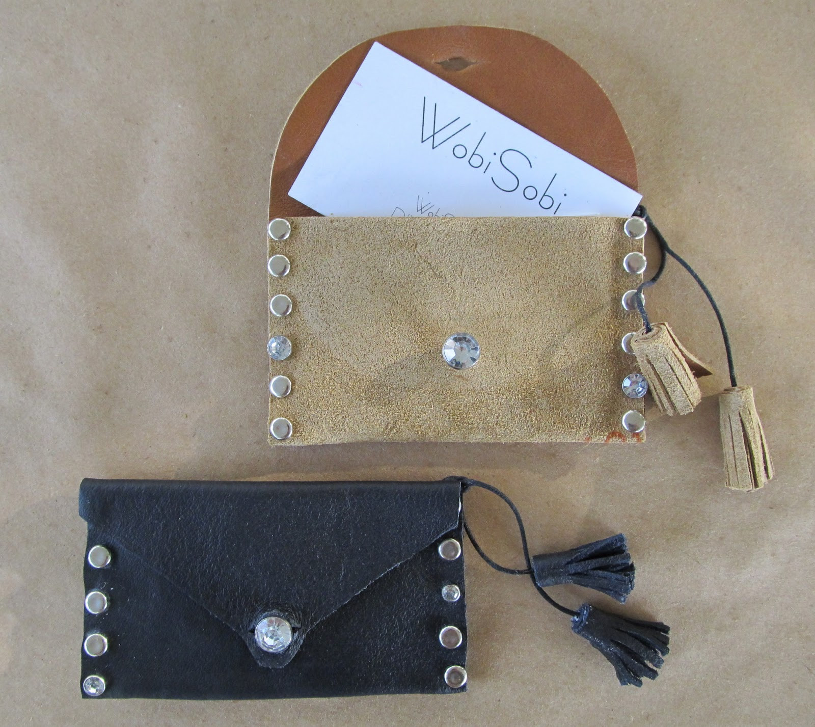 DIY Business Card Organizer
 WobiSobi Leather Business Card Holder DIY
