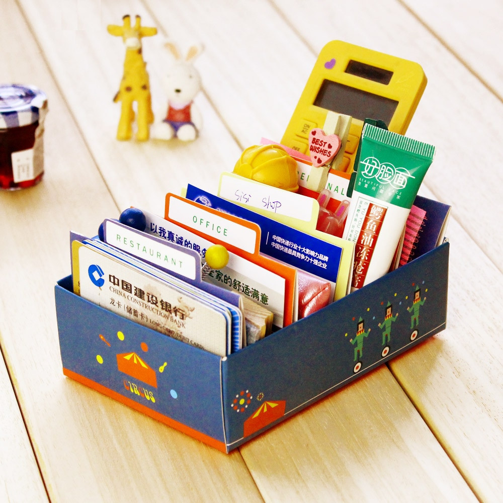 DIY Business Card Organizer
 Free Shipping Diy Business Card Desktop Paper Storage Mini