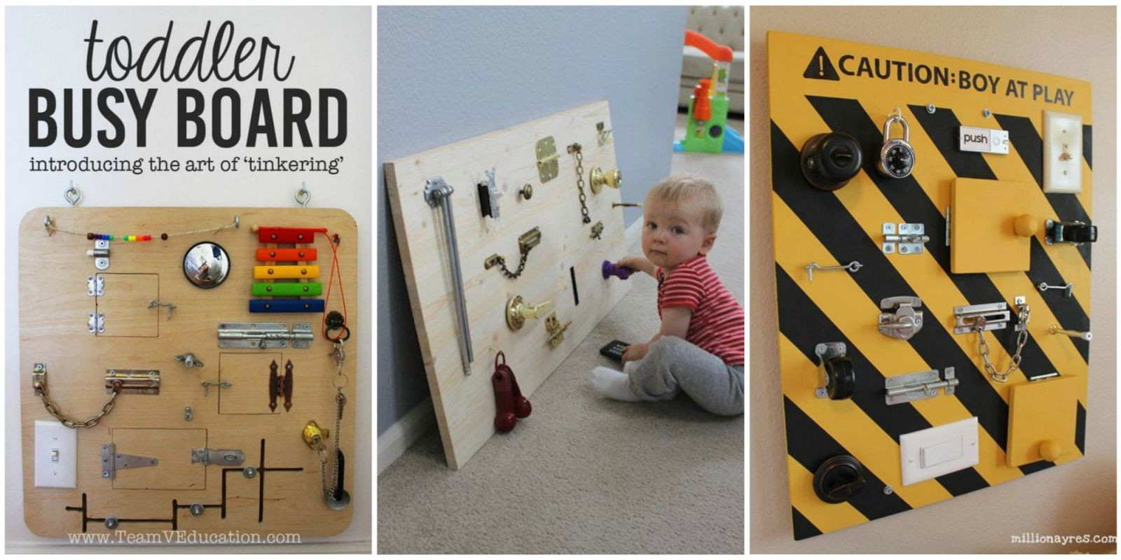 DIY Busy Board For Toddlers
 This DIY Toddler Busy Board Will Keep Little es Busy for