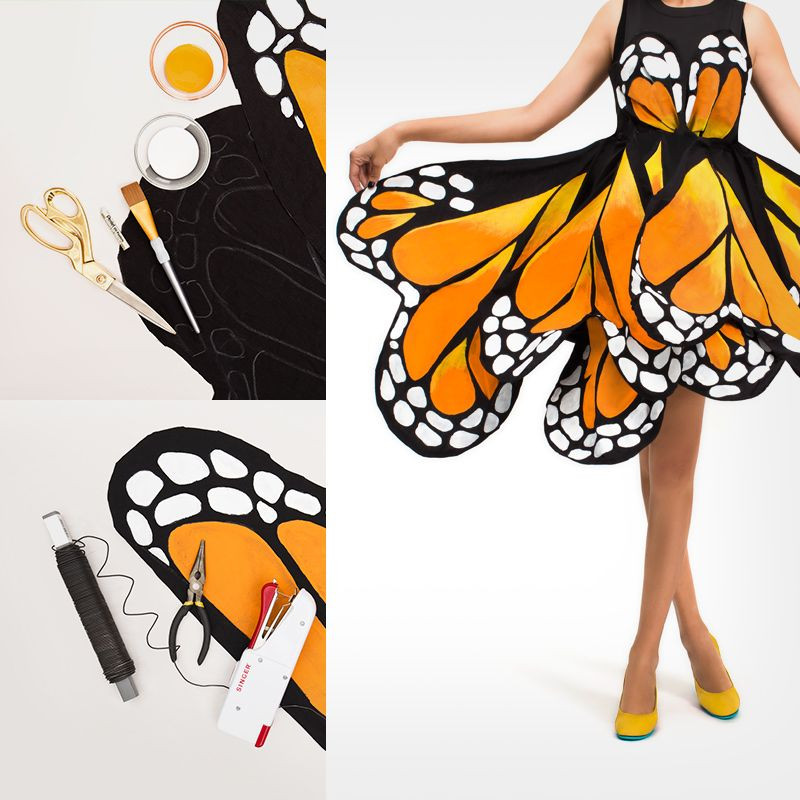 DIY Butterfly Costume For Adults
 Butterfly dress …