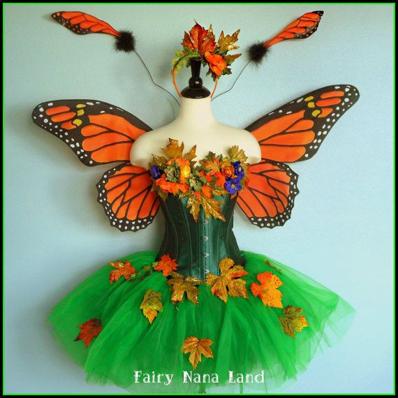 DIY Butterfly Costume For Adults
 Adult Fairy Costume size medium MONARCH by FairyNanaLand