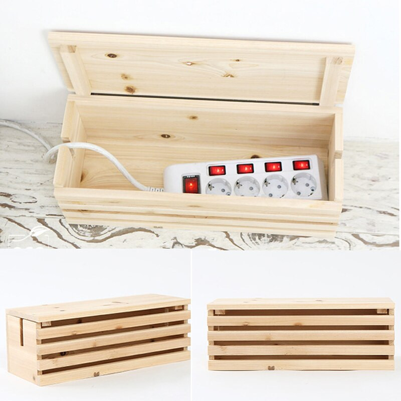 DIY Cable Box
 2017 New Rectangular Cable Storage Box Wire DIY Wood Cable