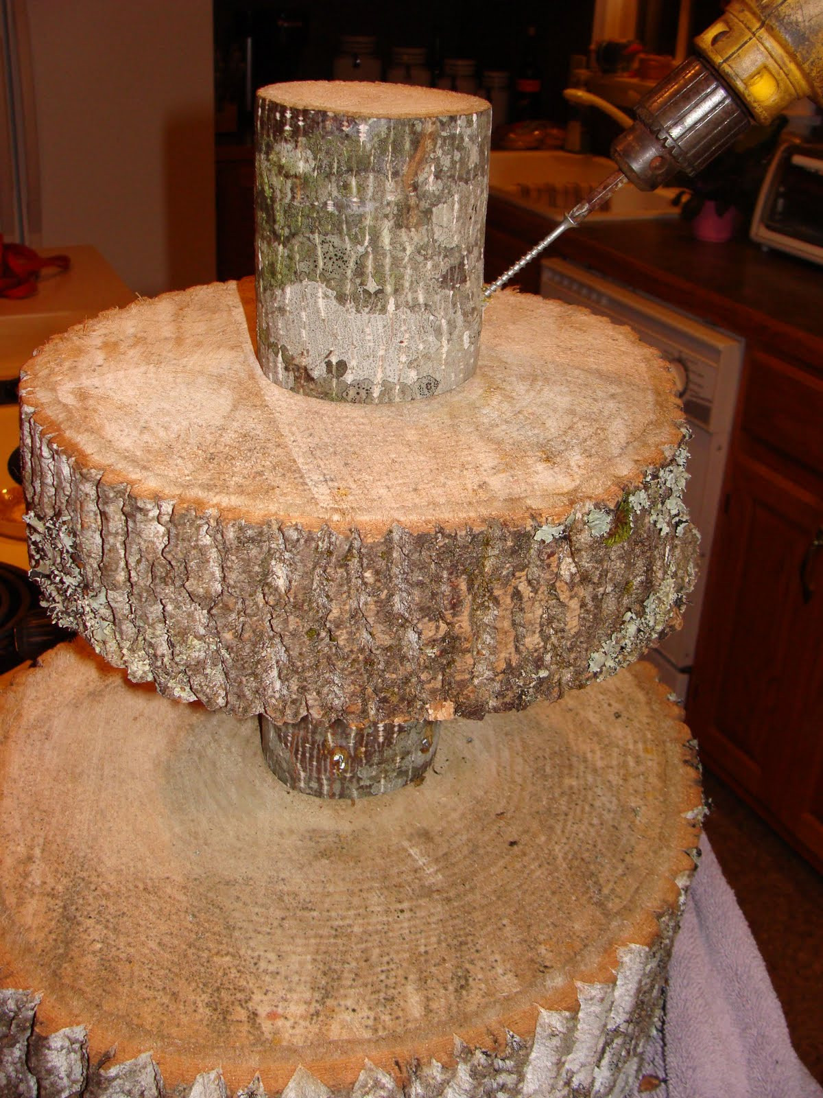 DIY Cake Stands Wedding
 Guest Project — Throw a Rustic Wedding & make a DIY Tree