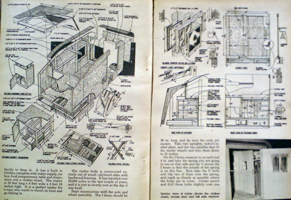 DIY Camper Trailer Plans Free
 Original 1956 How to Build 10 TEARDROP CAMPER CAMPING