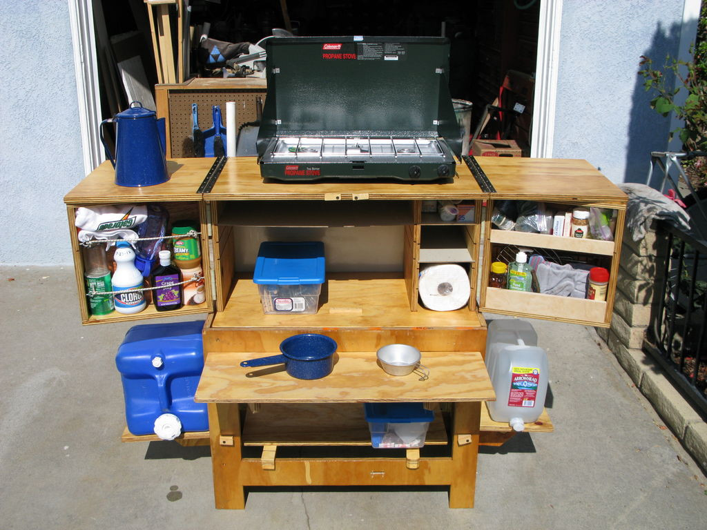 DIY Camping Kitchen Box
 DIY Camp Kitchen Chuck Box