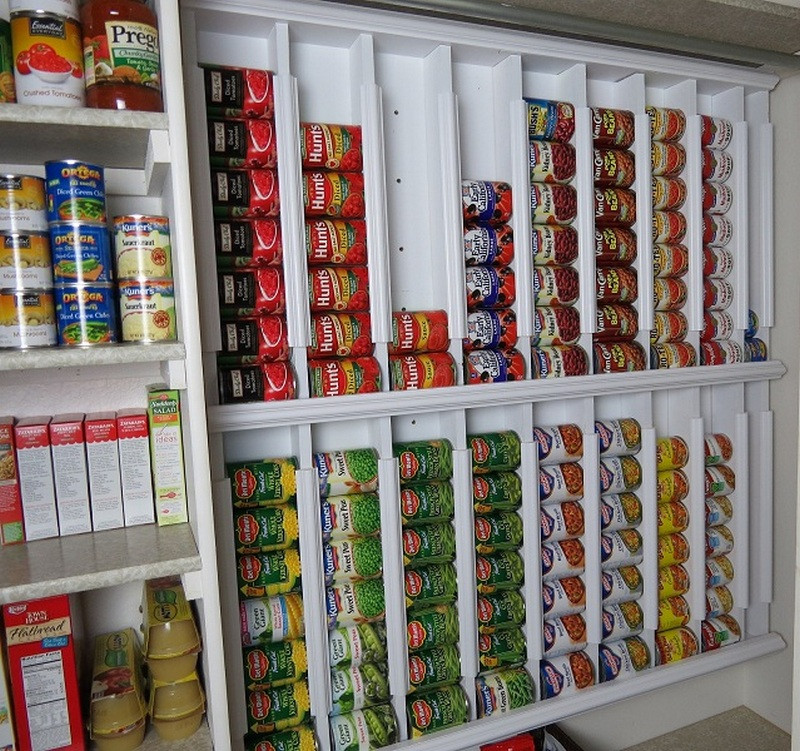 DIY Can Food Storage Rack
 DIY Rotating Canned Food System