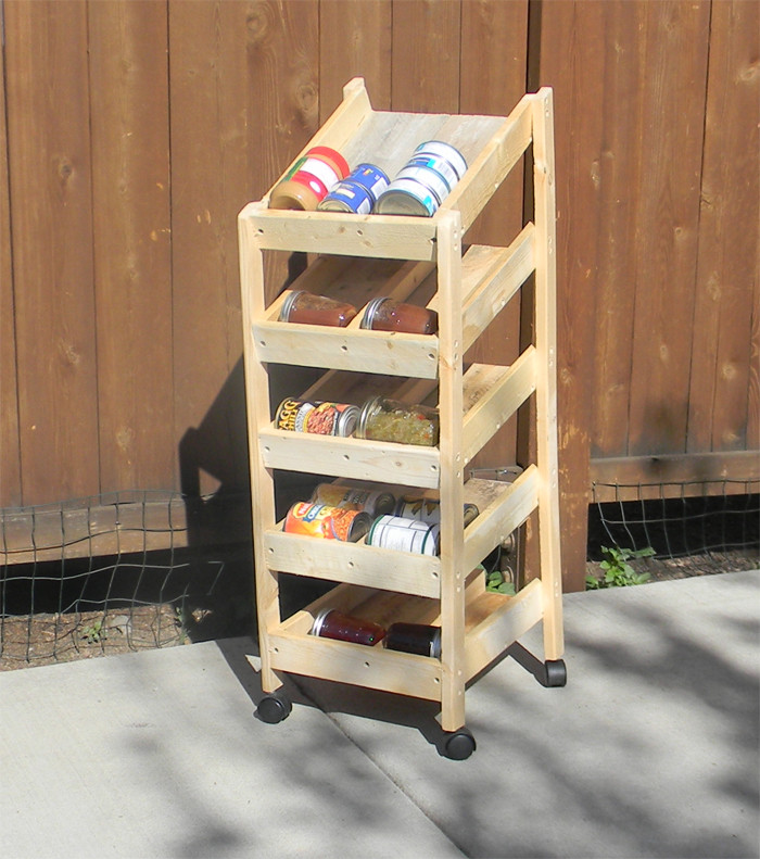 DIY Can Food Storage Rack
 16 DIY Canned Food Organizers