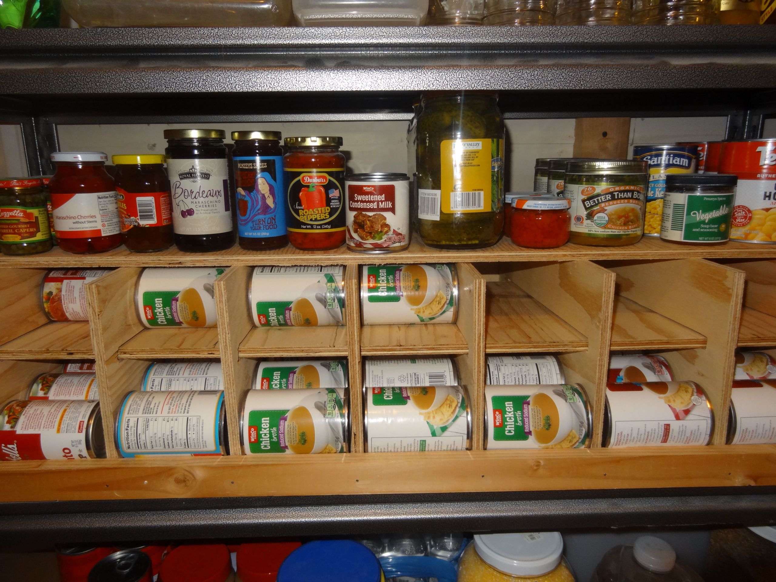 DIY Can Food Storage Rack
 DIY FIFO Canned Food Storage Rack
