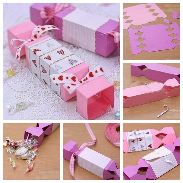 DIY Candy Boxes
 Wonderful DIY Lovely Candy Shaped Gift Box