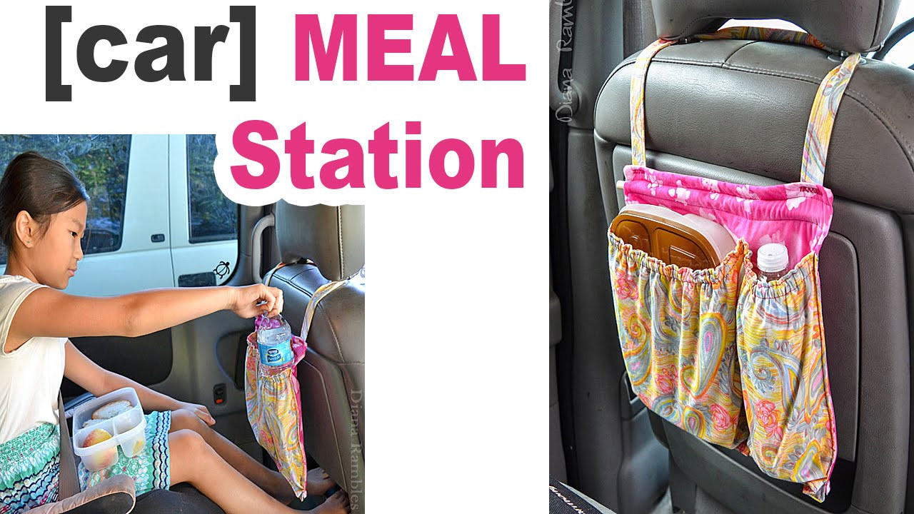 DIY Car Organizer
 DIY Meal Organizer for the Car a Sewing Tutorial