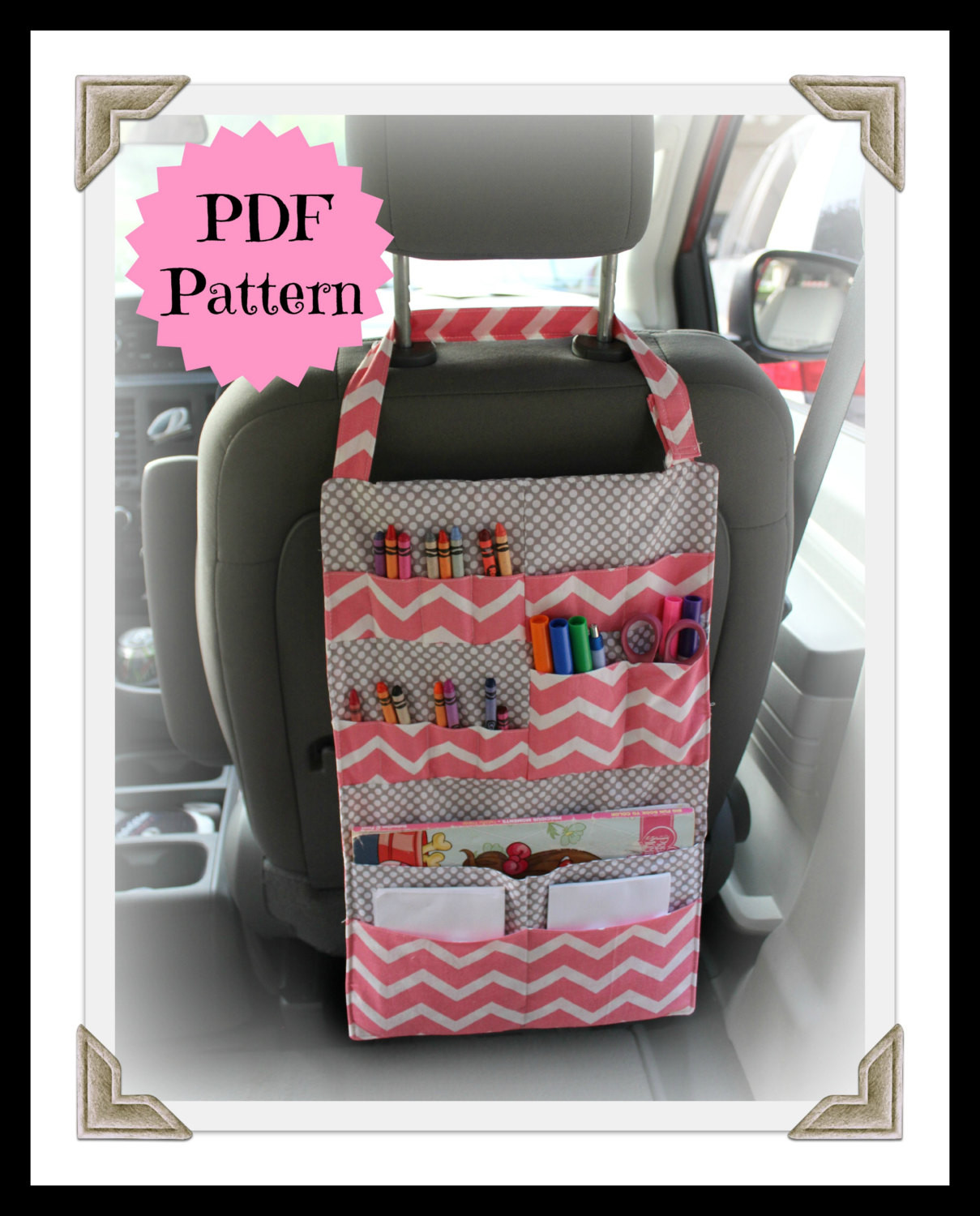 DIY Car Organizer
 TUTORIAL Kids Car Organizer Pattern Activity Portfolio