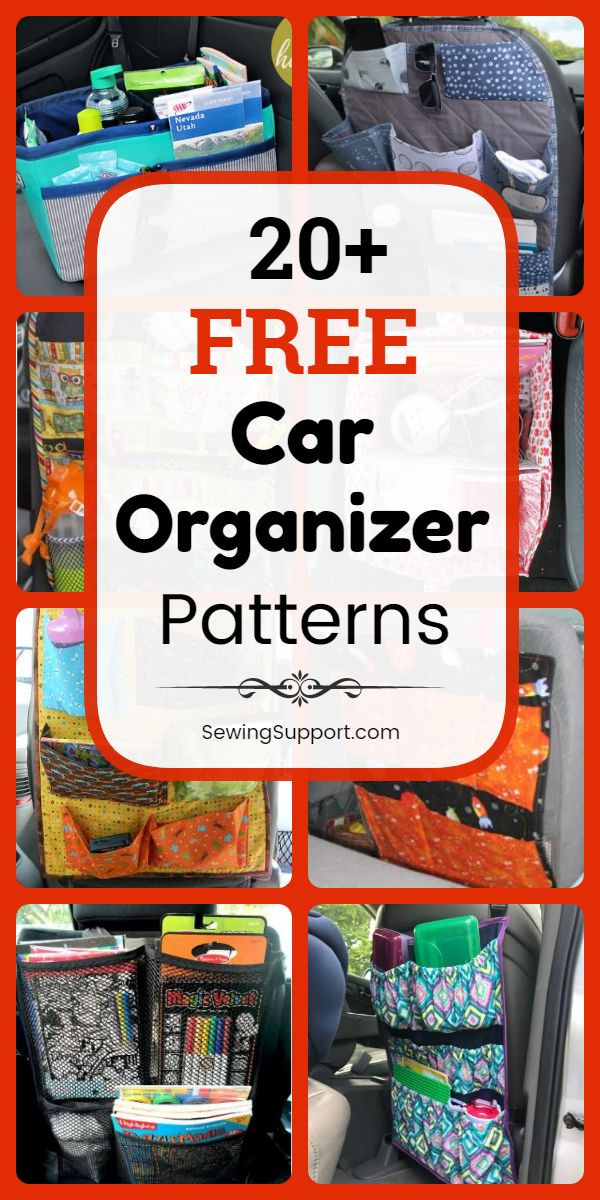 DIY Car Organizers
 Diy organizers to sew for your car 20 free car organizer