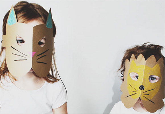 DIY Cardboard Mask
 10 DIY Cardboard & Paper Masks for Halloween