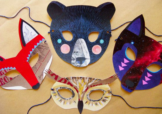 DIY Cardboard Mask
 12 DIY Cardboard Paper & Felt Masks for Halloween