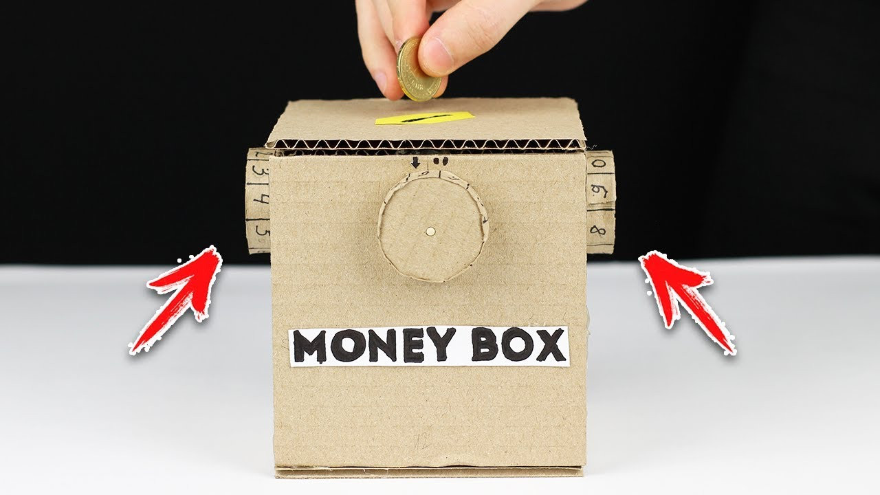 DIY Cash Box
 How to Make Safe Coin Box with Password from Cardboard