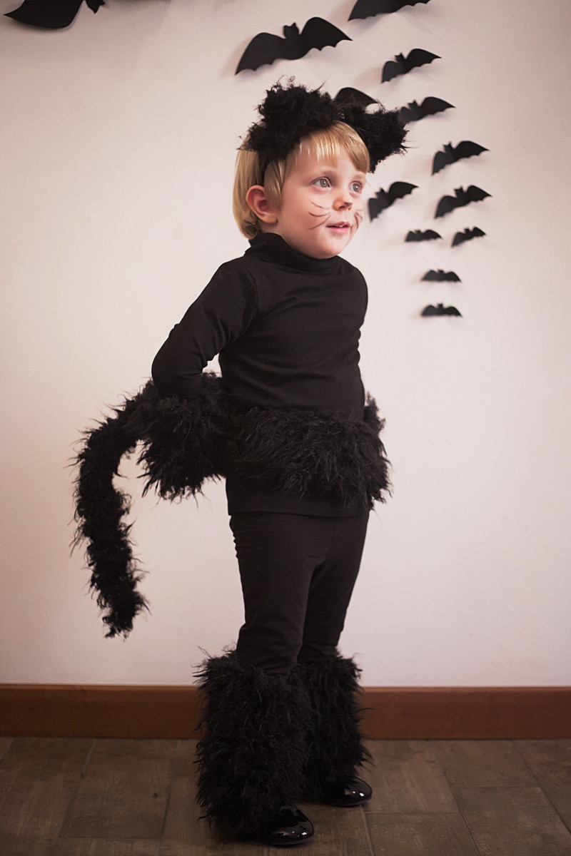 DIY Cat Costume Toddler
 Halloween kids costumes black cat part I Fannice Kids
